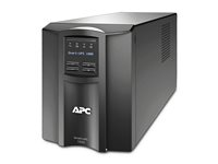 APC Smart-UPS 1000 LCD - UPS - Vaihtovirta 230 V - 700 watti(a) - 1000 VA - RS-232, USB - lähtöliittimet: 8 - musta SMT1000I-6W