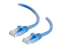 C2G - Kytkentäkaapeli - RJ-45 (uros) to RJ-45 (uros) - 1.5 m - UTP - CAT 6 - buutattu, piikitön - sininen 82461