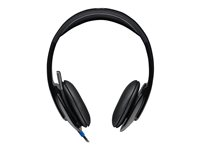 Logitech USB Headset H540 - Kuulokkeet + mikrofoni - korvien päällä - langallinen 981-000480