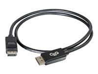 C2G 3ft Ultra High Definition DisplayPort Cable with Latches - 8K DisplayPort Cable - M/M - DisplayPort -kaapeli - DisplayPort (uros) to DisplayPort (uros) - 91.4 cm - lukittu - musta 54400