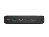 Belkin Universal Secure Dual-Head - 2. sukupolvi - KVM / audiokytkin - 4 x KVM / audio - 1 paikallinen käyttäjä - työpöytä - TAA-yhteensopiva F1DN204KVM-UN-4