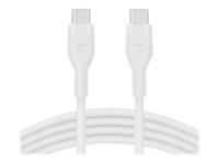 Belkin BOOST CHARGE - USB-kaapeli - 24 pin USB-C (uros) to 24 pin USB-C (uros) - 1 m - valkoinen CAB009BT1MWH