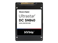 WD Ultrastar DC SN840 WUS4C6464DSP3X5 - SSD - salattu - 6400 GB - sisäinen - 2.5" - U.2 PCIe 3.1 x4 (NVMe) - FIPS 140-2 - TCG-salaus FIPS:llä 0TS2063