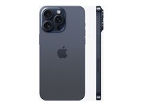 Apple iPhone 15 Pro Max - 5G älypuhelin - Kaksois-SIM / sisäinen muisti 1 Tt - OLED-näyttö - 6.7" - 2796 x 1290 pixels (120 Hz) - 3 takakameraa 48 MP, 12 MP, 12 MP - front camera 12 MP - sinuinen titaani MU7K3QN/A