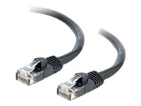 C2G Cat5e Booted Unshielded (UTP) Network Patch Cable - Kytkentäkaapeli - RJ-45 (uros) to RJ-45 (uros) - 10 m - UTP - CAT 5e - valettu, piikitön, säikeinen - musta 83187