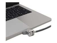 Compulocks Ledge Lock Adaptor for MacBook Pro 13" M1 & M2 with Keyed Cable Lock - Turvalohkon liitäntäsovitin - sekä avaimellinen kaapelilukko malleihin Apple MacBook Pro 13.3 in (M1, M2) UNVMBPRLDG01KL