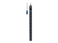 APC Easy Basic Rack PDU EPDU1116B - Virranjakeluyksikkö (telineasennettava) - Vaihtovirta 200/208/230 V - 3680 VA - tulo: IEC 60309 2P+E - lähtöliittimet: 24 (4 x IEC 60320 C19, 20 x IEC 60320 C13) - 0U - 3 m johto - musta malleihin P/N: AR9300SP, AR9300SP-R, AR9307SP, AR9307SP-R, SMC1000I-2UC, SMC1000IC, SMC1500I-2UC EPDU1116B