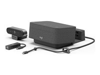 Logitech Logi Dock Focus Room Kit - Videoneuvottelupakkaus (Logitech BRIO Ultra HD Pro Webcam, Logitech Logi Dock) - sertifioitu Microsoft Teamsille 991-000464