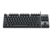 Logitech K835 TKL - Näppäimistö - USB - QWERTY - pohjoismainen (tanska/suomi/norja/ruotsi) - näppäinkytkin: TTC Red - grafiitti/siniharmaa 920-010032