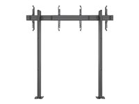 Multibrackets M Floormount Column Pro 2x1 - Teline - yhdelle puolelle malleihin 2 litteää paneelia - muovi, alumiini, teräs - musta -näytön koko: 32"-65" - lattiasta seinälle asennettava 7350105213397