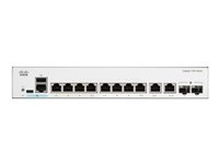 Cisco Catalyst 1200-8T-E-2G - Kytkin - gigabitin ethernet - L3 - smart - 8 x 10/100/1000 + 2 x Gigabit SFP/RJ-45 -yhdistelmä - työpöytä, telineeseen asennettava C1200-8T-E-2G