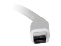 C2G 2m Mini DisplayPort Extension Cable M/F - White - DisplayPort-jatkojohto - Mini DisplayPort (naaras) to Mini DisplayPort (uros) - 2 m - valkoinen 84414