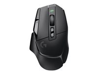 Logitech G G502 X LIGHTSPEED - Hiiri - optinen - 8 painiketta - langaton - 2.4 GHz - USB Logitech LIGHTSPEED -vastaanotin - musta 910-006180