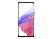 Samsung Galaxy A53 5G - Enterprise Edition - 5G älypuhelin - Kaksois-SIM - RAM 6 Gt / sisäinen muisti 128 Gt - microSD slot - OLED-näyttö - 6.5" - 2400 x 1080 pikseliä (120 Hz) - 4 takakameraa 64 MP, 12 MP, 5 MP, 5 MP - front camera 32 MP - mahtava musta SM-A536BZKNEEB