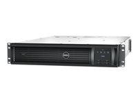 Dell Smart-UPS 3000VA LCD RM - UPS (telineasennettava) - Vaihtovirta 220/230/240 V - 2700 watti(a) - 3000 VA - Ethernet 10/100, RS-232, USB - lähtöliittimet: 9 - 2U - musta - sekä APC SmartConnect DLT3000RMI2UC