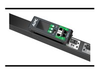 APC NetShelter Rack PDU Advanced - Virranjakeluyksikkö (telineasennettava) - kytketty mitattu pistorasia - Vaihtovirta 200-240 V - 7.4 kW - 7200 VA - 3-vaiheinen - Ethernet 10/100/1000 - tulo: IEC 60309 2P+E 32A - lähtöliittimet: 40 (20 x IEC 60320 C13/C15, 20 x power IEC 60320 C13/C15/C19/C21) - 3 m johto - musta - TAA-yhteensopiva APDU10150SM