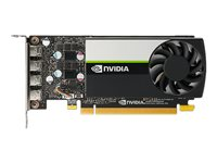 NVIDIA T1000 - Näytönohjain - T1000 - 4 Gt GDDR6 - PCIe 3.0 x16 matala profiili - 4 x Mini DisplayPort VCNT1000-PB