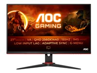 AOC Gaming Q27G2E/BK - G2 Series - LED-näyttö - QHD - 27" Q27G2E/BK