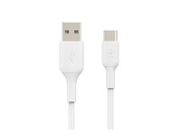 Belkin BoostCharge - USB-kaapeli - 24 pin USB-C (uros) to USB (uros) - 1 m - valkoinen CAB001BT1MWH