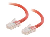 C2G Cat5e Non-Booted Unshielded (UTP) Network Patch Cable - Kytkentäkaapeli - RJ-45 (uros) to RJ-45 (uros) - 1.5 m - UTP - CAT 5e - säikeinen, uniboot - punainen 83082