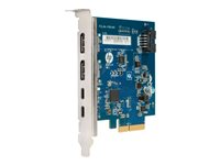 HP Dual Port Add-in-Card - Thunderbolt-sovitin - PCIe - Thunderbolt 3 x 2 malleihin Workstation Z1 G5 Entry, Z2 G5 3UU05AA