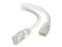 C2G Cat5e Booted Unshielded (UTP) Network Patch Cable - Kytkentäkaapeli - RJ-45 (uros) to RJ-45 (uros) - 1.5 m - UTP - CAT 5e - valettu, piikitön, säikeinen - valkoinen 83262