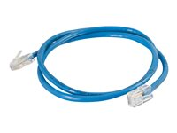 C2G Cat5e Non-Booted Unshielded (UTP) Network Patch Cable - Kytkentäkaapeli - RJ-45 (uros) to RJ-45 (uros) - 50 cm - UTP - CAT 5e - säikeinen, uniboot - sininen 83020