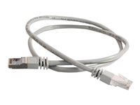 C2G Cat5e Booted Shielded (STP) Network Patch Cable - Kytkentäkaapeli - RJ-45 (uros) to RJ-45 (uros) - 100 m - STP - CAT 5e - valettu - harmaa 83760