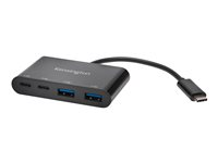 Kensington CH1000 - Hub - 2 x USB 3.1 + 2 x USB-C - työpöytä K39124EU