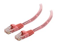 C2G Cat5e Booted Unshielded (UTP) Network Patch Cable - Kytkentäkaapeli - RJ-45 (uros) to RJ-45 (uros) - 10 m - UTP - CAT 5e - valettu, piikitön, säikeinen - vaaleanpunainen 83623