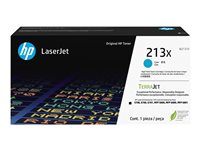 HP 213X - Tuottoisa - sinivihreä - alkuperäinen - LaserJet - väriainekasetti (W2131X) malleihin Color LaserJet Enterprise 6700, MFP 5800, MFP 6800; LaserJet Enterprise Flow MFP 6800 W2131X