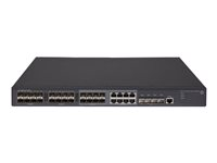 HPE 5130-24G-SFP-4SFP+ EI - Kytkin - L3 - Hallinnoitu - 24 x Gigabit SFP + 8 x jaettu 10/100/1000 + 4 x 10 Gigabit Ethernet / 1 Gigabit Ethernet SFP+ - telineeseen asennettava JG933A