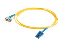 C2G LC-ST 9/125 OS1 Duplex Singlemode PVC Fiber Optic Cable (LSZH) - Kytkentäkaapeli - ST single-mode (uros) to LC single-mode (uros) - 2 m - kuituoptinen - kaksipuolinen (duplex) - 9 / 125 micron - OS1 - ei sisällä halogeenia - keltainen 85596