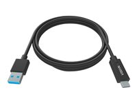 Vision Professional - USB-kaapeli - 24 pin USB-C (uros) to USB Type A (uros) - USB 3.0 - 3 A - musta TC 1MUSBCA/BL