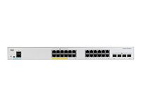 Cisco Catalyst 1000-24FP-4G-L - Kytkin - Hallinnoitu - 24 x 10/100/1000 (PoE+) + 4 x Gigabit SFP (uplink) - telineeseen asennettava - PoE+ (370 W) C1000-24FP-4G-L