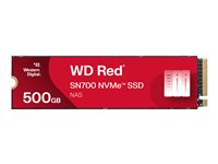 WD Red SN700 WDS500G1R0C - SSD - 500 GB - sisäinen - M.2 2280 - PCIe 3.0 x4 (NVMe) WDS500G1R0C