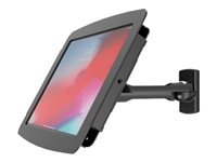 Compulocks iPad 10.2" Space Enclosure Swing Wall Mount - Kotelo - varkaudenesto malleihin tabletti - lukittava - korkealaatuinen alumiini - musta -näytön koko: 10.2" - seinään asennettava, pintaan asennettava, tiskin yläosa malleihin Apple 10.2-inch iPad (7. sukupolvi, 8. sukupolvi, 9. sukupolvi) 827B102IPDSB