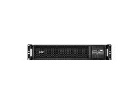 APC Smart-UPS SRT 3000VA RM - UPS (telineasennettava) - Vaihtovirta 208/230 V - 2700 watti(a) - 3000 VA - USB - lähtöliittimet: 8 - 2U - 19" - musta malleihin P/N: AR4024SP, AR4024SPX429, AR4024SPX431, AR4024SPX432, NBWL0356A, SMX2000LVNCUS SRT3000RMXLW-IEC