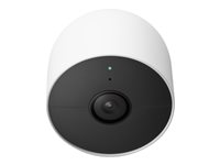 Google Nest Cam - Verkkovalvontakamera - ulkokäyttö, sisätilat - säänkestävä - väri (Päivä&Yö) - 2 MP - 1920 x 1080 - 1080p - audio - langaton - Wi-Fi - H.264 (pakkaus sisältää 2) GA01894-NO