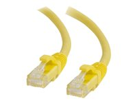 C2G Cat6 Booted Unshielded (UTP) Network Patch Cable - Kytkentäkaapeli - RJ-45 (uros) to RJ-45 (uros) - 5 m - UTP - CAT 6 - valettu, piikitön, säikeinen - keltainen 83470