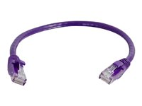 C2G Cat5e Booted Unshielded (UTP) Network Patch Cable - Kytkentäkaapeli - RJ-45 (uros) to RJ-45 (uros) - 3 m - UTP - CAT 5e - valettu, piikitön, säikeinen - violetti 83662