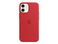 Apple - (PRODUCT) RED - takakansi matkapuhelimelle - MagSafella - silikoni - punainen malleihin iPhone 12 mini MHKW3ZM/A