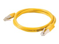 C2G Cat5e Booted Shielded (STP) Network Patch Cable - Kytkentäkaapeli - RJ-45 (uros) to RJ-45 (uros) - 10 m - STP - CAT 5e - valettu - keltainen 83821