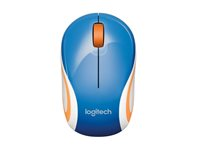 Logitech M187 - Hiiri - optinen - langaton - 2.4 GHz - USB johdoton vastaanotin - sininen 910-002733