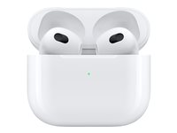 Apple AirPods with Lightning Charging Case - 3. sukupolvi - aidosti langattomat kuulokkeet mikrofonilla varustettu - korvanappi - Bluetooth - valkoinen MPNY3DN/A