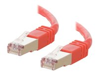 C2G Cat5e Booted Shielded (STP) Network Patch Cable - Kytkentäkaapeli - RJ-45 (uros) to RJ-45 (uros) - 4 m - STP - CAT 5e - valettu - punainen 83793