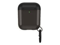 OtterBox Ispra Series - Kotelo langatttomille kuulokkeille - polykarbonaatti, sinkkilejeerinki, termoplastinen elastomeeri (TPE) - musta aukko malleihin Apple AirPods (1. laitesukupolvi, 2. sukupolvi) 77-65501