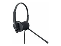 Dell Stereo Headset WH1022 - Kuulokkeet + mikrofoni - langallinen - USB DELL-WH1022