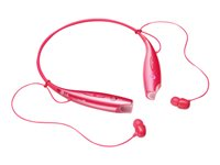 LG TONE+ HBS730 - Kuulokkeet mikrofonilla varustettu - korvansisäiset - kiinnitys niskan taakse - Bluetooth - langaton - vaaleanpunainen HBS-730.AGEUPK