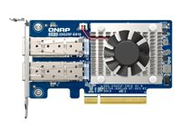 QNAP QXG-25G2SF-E810 - Verkkosovitin - PCIe 4.0 x8 matala profiili - 25 Gigabit SFP28 x 2 malleihin P/N: CAB-DAC15M-SFP28, CAB-DAC30M-SFP28, TRX-10GITSFPP-SR, TRX-25GSFP28-SR QXG-25G2SF-E810